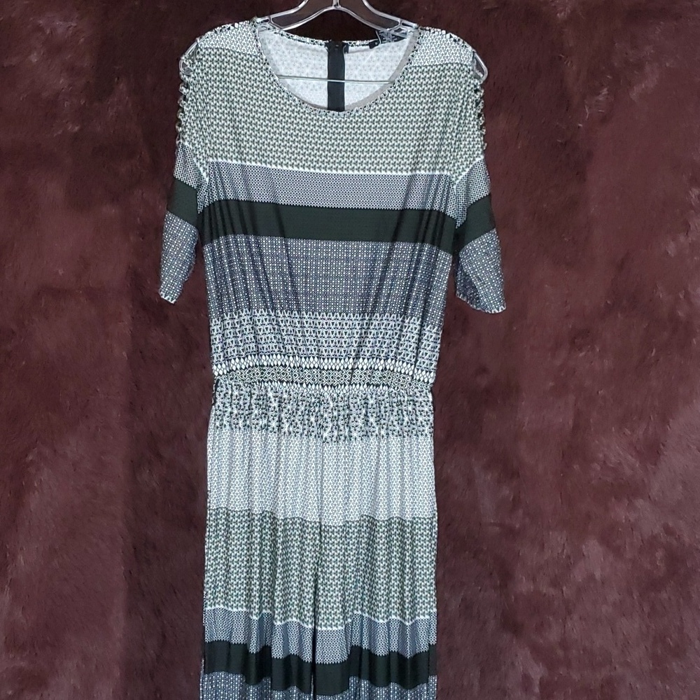 Robert Louis Short Cutout Sleeve Maxi Romper